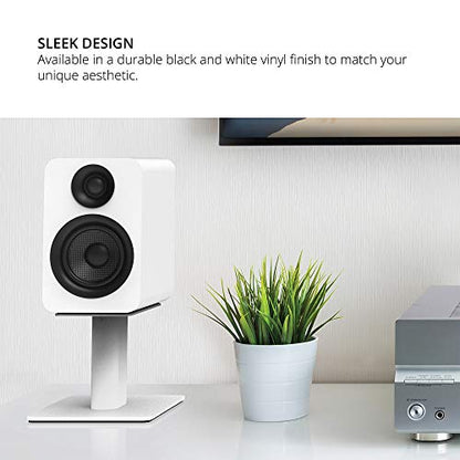 Kanto YU Passive 4" Passive Bookshelf Speakers with 1" Silk Dome Tweeter | External Amplifier Required | Pair | Matte White - color: White, size: 4" Woofer - 4 Ohm - 70 Watts Per Speaker