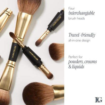 LAURA GELLER Makeup Brushes - 4-in-1 Travel Makeup Brushes, Cruelty-Free - style: 20 4-in-1 Travel Brush