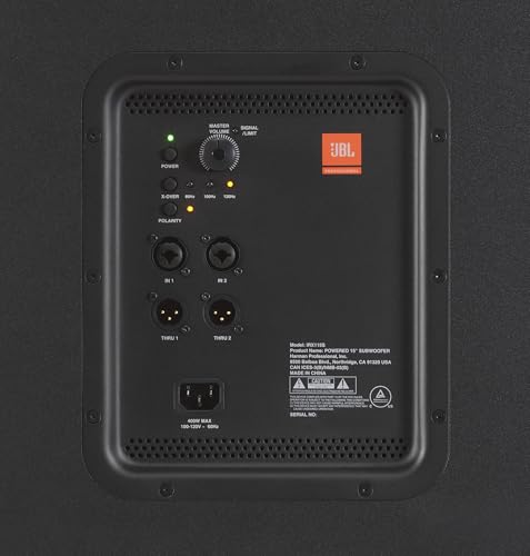 JBL Professional IRX115S Powered Compact Subwoofer, Wired Electric,15-Inch, Black - size: 15", style: Subwoofers