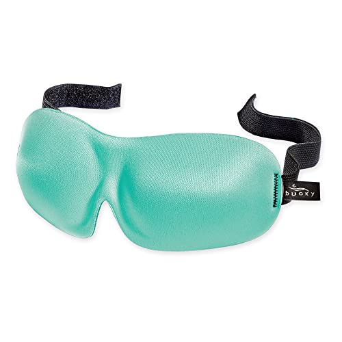 Bucky 40 Blinks No Pressure Eye Mask for Travel & Sleep - color: Aqua