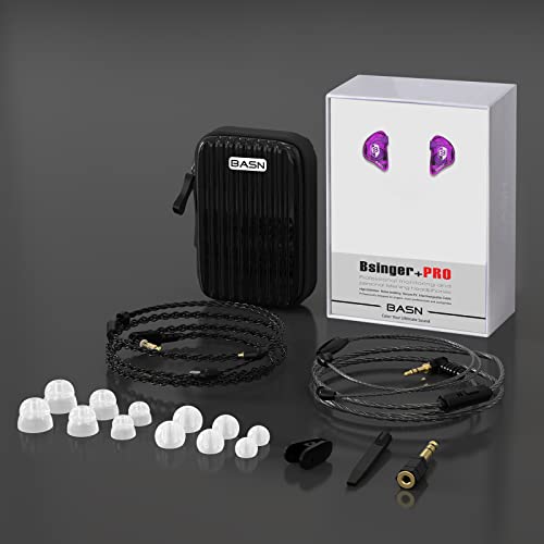 BASN Bsinger Pro in Ear Monitor Headphone,Dual Drivers Musicians IEM Earbud - color: Colorful