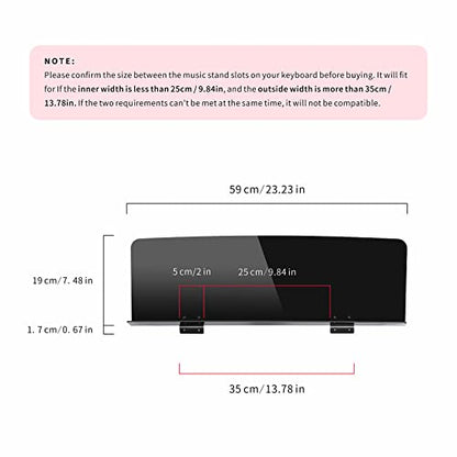 Music Book Stand for Keyboard, Sheet Music Stand Compatible for Yamaha Roland Casio P105 P115 P125 P128 P515 YDP-143 144 163 164 184, FP30X 60X 90X Digital Piano Keyboards