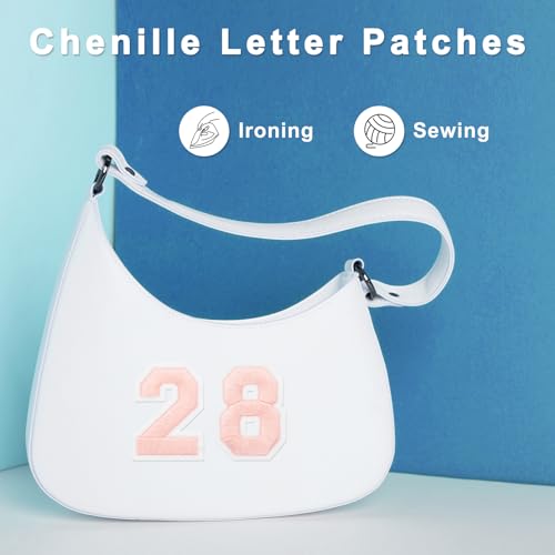 MECCANIXITY Iron on Number Patches 2" Number 8 Iron on Embroidered Patch Sew on Letter Stickers Applique for Repairing Clothing Jeans Shoes Hats DIY(Green, Pack of 9) - style: Number 8