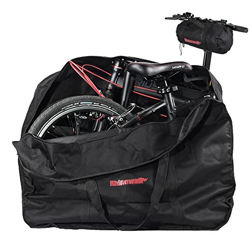 CamGo 20 Inch Folding Bike Bag, Waterproof, Black Bicycle Travel Case - color: Black