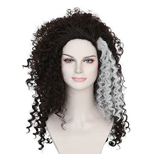 Miss U Hair Witch Costume Wig Long Brown Curly Halloween Cosplay Wig Women - color: Brown