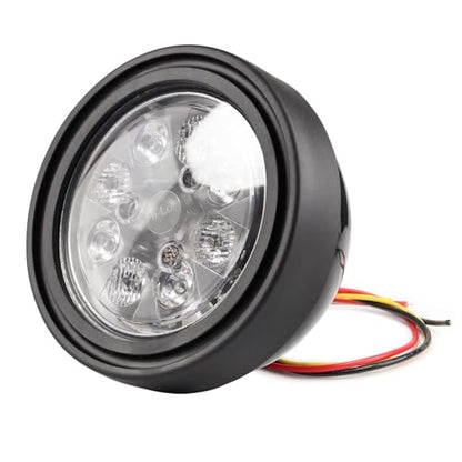 Par 36 LED Tractor Work Light Replace OEM: 267185, 70267185 Compatible with John Deere 1020, 1520, 1530, 2010, 2020 with Rubber Housing (Hi-Lo Beam / 24W) - style: Hi-Lo Beam / 24W
