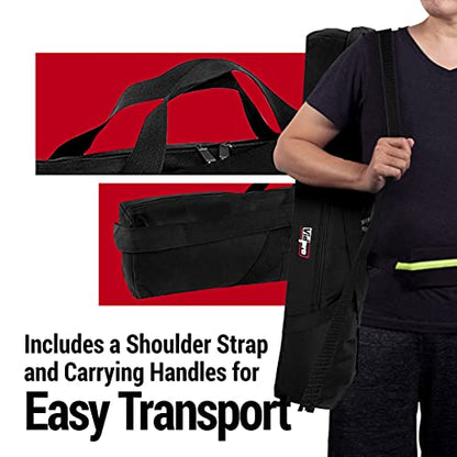 VidPro TC-45 Tripod Carrying Case - Heavy Duty Nylon Bag with Shoulder Straps and Handles - Compact Case with Full Length Zippered Closure Plus External Pocket Fits Tripod with Head up to 45 Inches - size: 45" Long