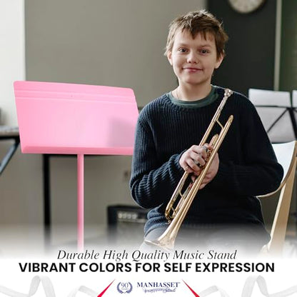 Manhasset 48 Symphony Music Stand for Sheet Music - Matte Pink - color: Pink, Matte, size: Pack of 1