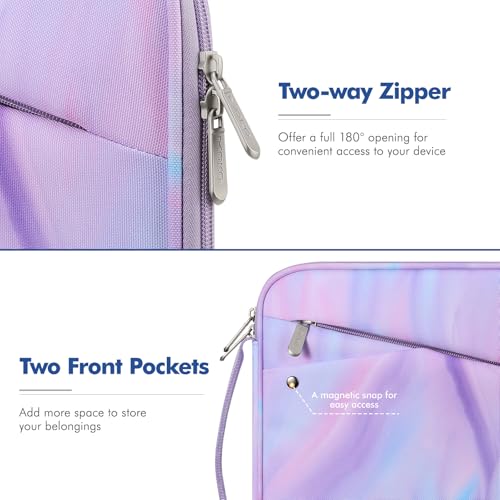 MoKo 9-11 Inch Tablet Sleeve Carry Case Padded Protective Bag with Handle | Fits New 11-inch iPad Air 4 2026/Pro M5/ A16, iPad 10th/Air 5/4th 10.9, i-Pad 9/8th 10.2,Tab S9/S8 11, Fantasy Purple - color: Fantasy Purple, size: 9-11 Inch