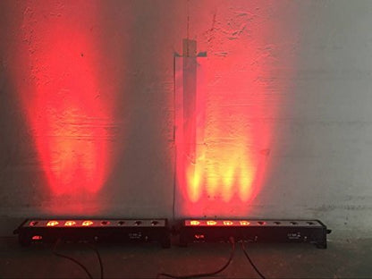 LED Par bar wall wash Stage Light,SENLAN 8pcsX3W RGB 3-in-1 LED and Full Aluminum House of 7 Modes DMX512 for Disco/Party/Theater