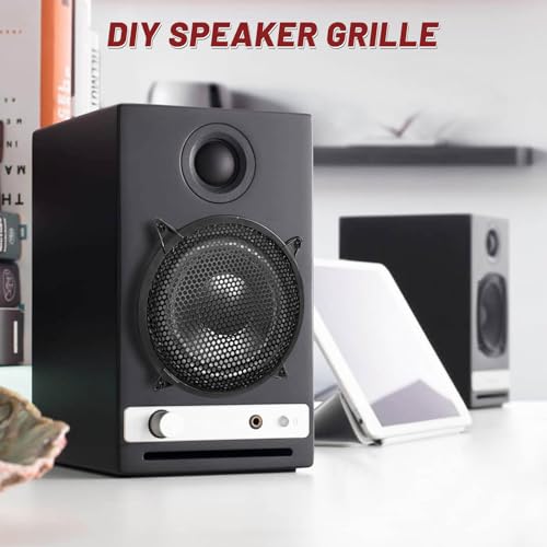 8 Inches Speaker Grill Cover: Metal Round Hole Subwoofer Grill Cover Protector, Car Audio Speaker Grill Cover(Pack of 2)