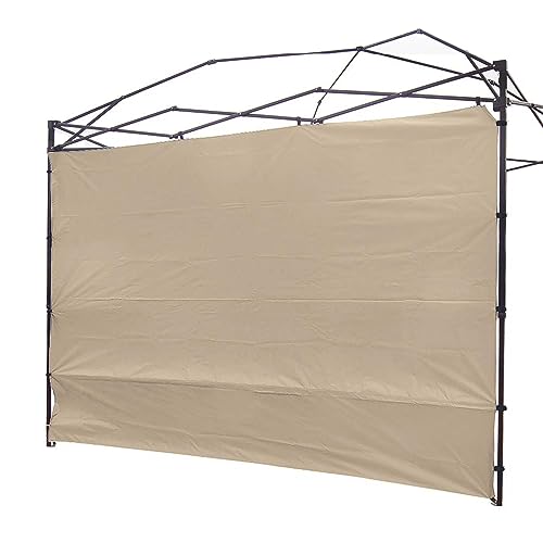 Canopy Sunwall Sidewall Gazebos Tent for 10x10ft Pop up Straight Leg Beige | Waterproof Gazebos Outdoor Instant Canopies 1 Pcs Canopy Sidewall Only - color: Beige, size: 10 x 10 ft (1 piece)