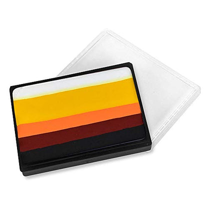 Mehron Makeup Paradise AQ Prisma Blendset - HOT | Professional Face & Body Paint Makeup. Perfect for Easy Color Blending. Vegan, Cruelty-Free, & Made in USA. - color: Hot