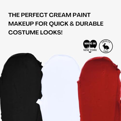 Mehron Makeup Tri-Color Halloween Makeup Palette - VAMPIRE | 11 Shades of Mehron Greasepaint in 1 Easy to Use Palette. Perfect for Quick Costume Looks. Cruelty Free & Made in the USA. - color: Vampire