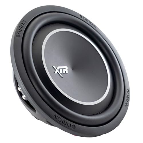 ORION XTR10SWD4 XTR Series 10" Shallow Subwoofer, 1600W, Dual 4 Ohm | 1600W Max, 400W RMS, Dual 2" Voice Coil, UV-Coated Cone, NBR Surround, Slim Design, Car Audio - style: 10" - DUAL 4 OHM
