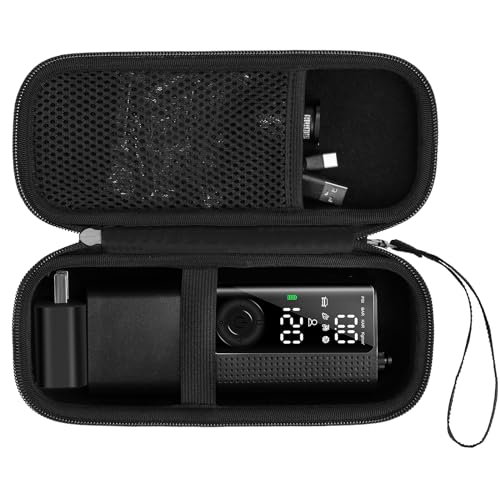 Case compatible with 120PSI/150PSI tire inflator, For with ILTIDE/for Hafuloky/for Woowind/for Prilotte/for Litmustes air pump(case only, black)