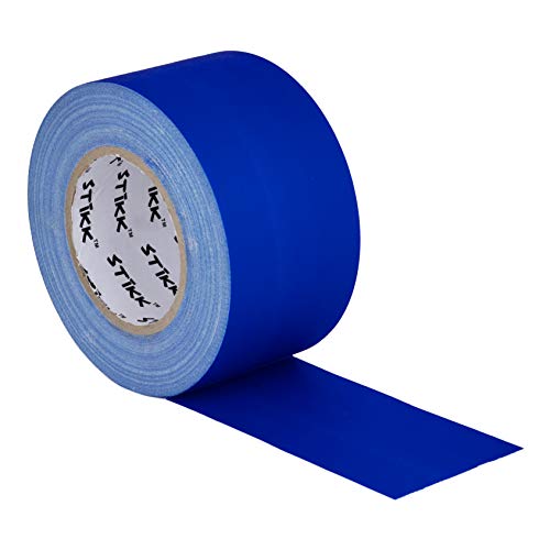 STIKK Gaffer Tape - Blue Gaffers Tape - 3 inch x 60 Yards - Pro Gaff Tape for Staging Work - Grafting Tape for Filming, Photography, Radio - Effective Heavy-Duty Water Resistant Gaff Tape - color: Blue, size: 3 inch