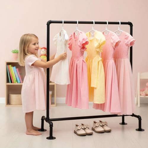 Kids Pipes Dress up Clothing Rack, Kids Clothes Rack, Child Garment Rack