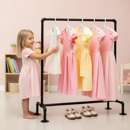 Kids Pipes Dress up Clothing Rack, Kids Clothes Rack, Child Garment Rack