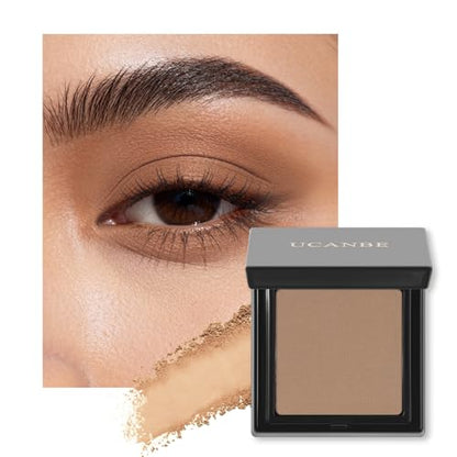UCANBE Caramel Brown Single Eyeshadow Palette, Mini Matte Eye Shadow Powder, Highly Pigmented Professional Long-Lasting Waterproof Makeup Pallet for Daily Wear, Natural Looks & Smokey Eyes - color: 23 Caramel Brown