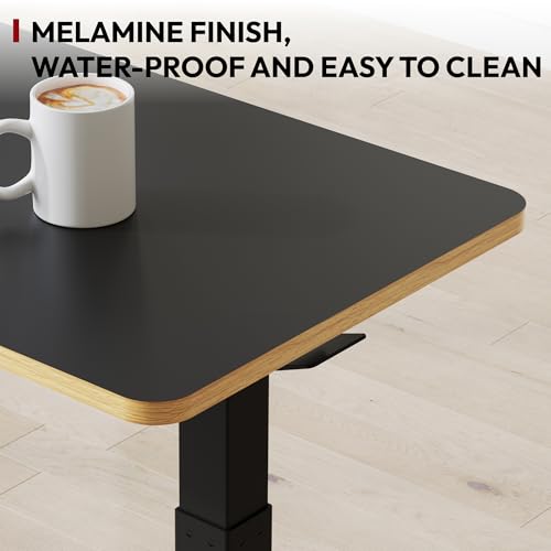 SANODESK 28''Mobile Standing Desk with Hidden Wheels,Pneumatic Laptop Desk | Computer Cart Movable Height Adjustable Table Small Sit Stand Desk for Home Office Hospital Use,27.6" W x 15.7" D,Black Maple - color: Black Maple, size: 28x16