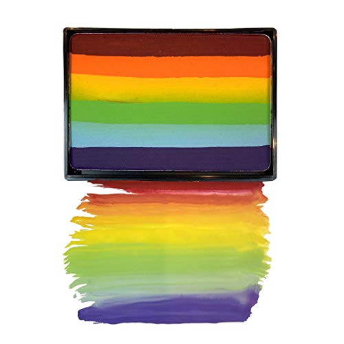 Mehron Makeup Paradise AQ Prisma Blendset - ARC-EN-CIEL | Professional Face & Body Paint Makeup. Perfect for Easy Color Blending. Vegan, Cruelty-Free, & Made in USA. - color: Arc En Ciel
