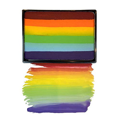 Mehron Makeup Paradise AQ Prisma Blendset - ARC-EN-CIEL | Professional Face & Body Paint Makeup. Perfect for Easy Color Blending. Vegan, Cruelty-Free, & Made in USA. - color: Arc En Ciel