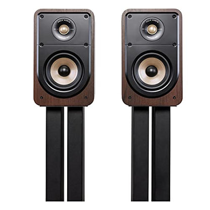Polk Audio Signature Elite ES15 Bookshelf Speaker Pair, Contemporary Walnut - color: Walnut, size: ES15