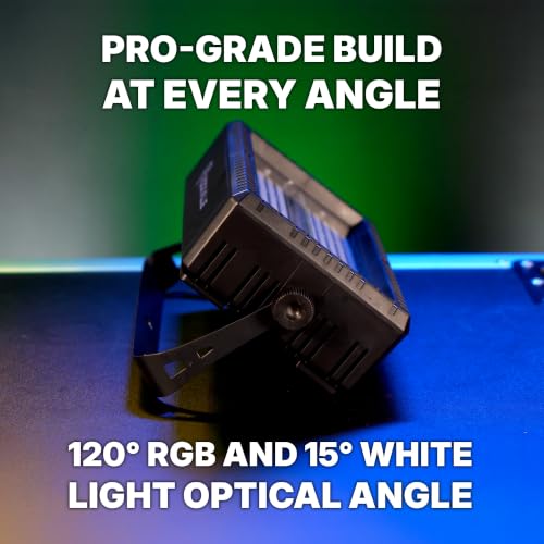 Rockville STAGE PANEL 336 Visual Effect Light, Wash + Matrix Combo, 50 Watts, Strobe Effects, 30 Channel DMX Control, 10 Auto and Sound Programs Ideal for DJ Booths, Clubs, Parties, and Stage Lighting | 280 RGB LEDs, 56 White Strobe LEDs, 30 DMX Channels,