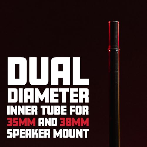 Gator Frameworks Rok-It Series Set of Lightweight Aluminum Tripod Speaker Stand with Carry Bag, Dual-diameter 35mm to 38mm Pole and Supports up to 120 lbs (RI-SPKRSTDSET-200-AL) - style: Single Stand