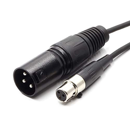 3 Pin XLR Male Plug to 3 Socket Female Mini XLR Pro Lapel Microphone Cable -TA3-XLR Cable（65CM/25 inch - color: mini xlr F-0.65M