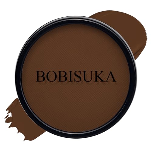 BOBISUKA Brown Face Body Paint, Water-Based Halloween Werewolf Face Painting Kit & Body Paints, Safe Non-Toxic Facepaints for Camo Wolfman Costume Cosplay Party SFX Makeup, Theater & Stage - color: Brown
