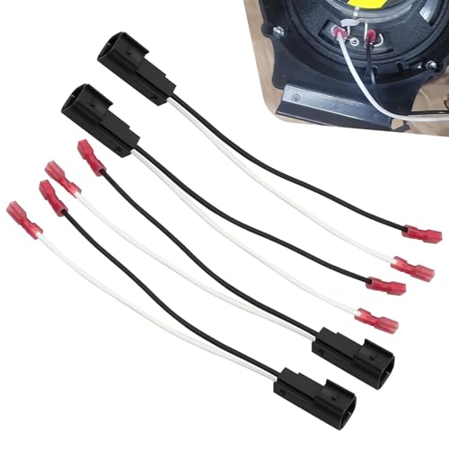 4PCS Car Speaker Wiring Harness, Car Front Rear Door Speaker Adapter Connector Adaptor Plug, Replacement Parts 72-5600, Compatible with F150 F250 Escape Mustang Lincoln Mercury Mazda
