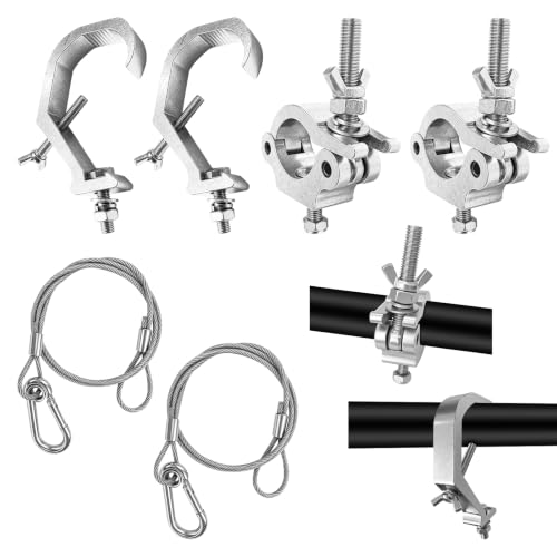 4 Pack Heavy Duty Truss Clamp Set for Stage Lighting DJ Projector Lights