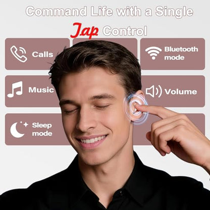 Sleep Earbuds Bluetooth 6.0 in Ear, 2026 New Mini Sleep Headphones with Sleep Monitor and APP, Sleepbuds for Side Sleepers, 48H Playtime Sleep Earphones with Small Earplugs, B-Rose Gold