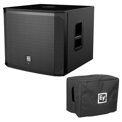 Electro-Voice EKX-15SP Powered 15" Subwoofer with US Power Cord Bundle Padded Cover with EV Logo for EKX-15S/15SP