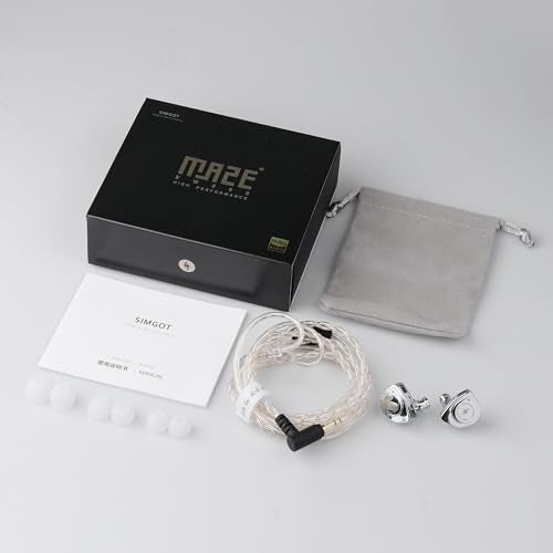 Linsoul SIMGOT EW200 10mm SCP Diaphragm Dynamic Driver IEM in-Ear Earphones | with All Metal Body, Detachable 0.78mm 2pin Silver-Plated OFC Cable for Audiophiles Musicians, 3.5mm with Mic - style: EW200 With Mic