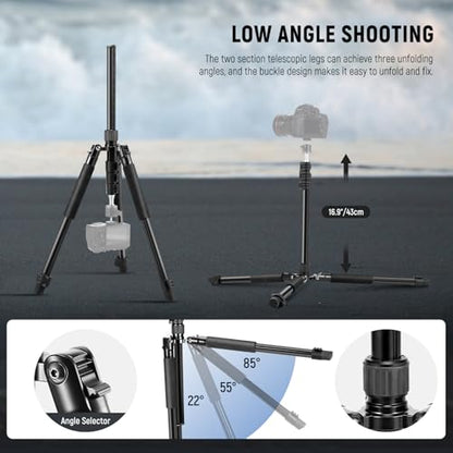 NEEWER Photography Light Stand, 1.5-6.4ft/47-195cm Aluminum Reversible Studio Lighting Tripod, Portable Phone Video Stand w/ 1/4" Screw for Strobe Light Camera Softbox, 4.4lb/2kg Load, ST195 - style: 195cm/1-Pack