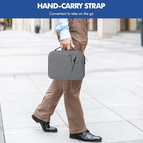 MoKo 7-8 Inch Tablet Sleeve Carrying Case Padded Protective Bag with Handle | Tablet Carrying Case Fits iPad Mini A17 Pro/6th 8.3-inch and iPad Mini 5/4/3/2th 7.9-inch, Light Gray - color: Light Gray, size: 7-8 Inch