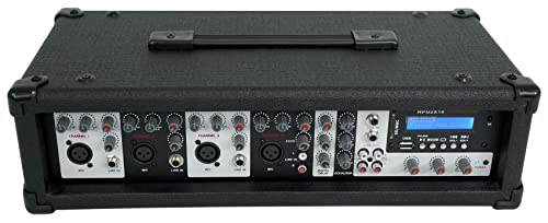 Rockville RPG2X10 V2 10 in Package PA System 200W RMS / 800W Peak, 4-Channel Powered Mixer with Bluetooth, 2 Speakers, 2 Stands, 2 RMM-XLR Mics, USB SD MP3, for DJ Karaoke Events - size: 10"
