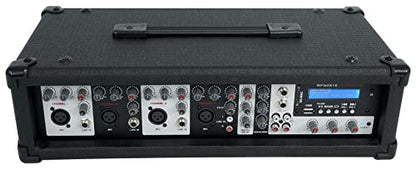 Rockville RPG2X10 V2 10 in Package PA System 200W RMS / 800W Peak, 4-Channel Powered Mixer with Bluetooth, 2 Speakers, 2 Stands, 2 RMM-XLR Mics, USB SD MP3, for DJ Karaoke Events - size: 10"
