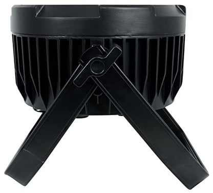 Rockville Wet PAR PRO Black RGBWA+UV Indoor/Outdoor Par Wash Light, 12-Pack