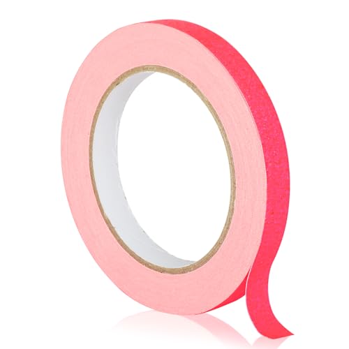 GEYYANG Pink Spike Tape, 1/2 inch x 20 Yards, Fluorescent Gaffers Tape | Gaffer Tape for Marking,Labeling,Residue Free,Non-Reflective - color: Pink, size: 1/2 Inch x 20 Yards