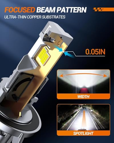 SEALIGHT F1 H13 H10 Light Bulbs Combo, 60000LM 6500K Ultra-Brigh 1:1 Design 9008 H13 Bulbs and 9145 H10 LED Fog Light Bulbs for F150 2004-2014, Quick Install, Plug and Play, Pack of 4 - color: White, size: H13 H10