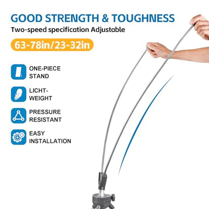USCNC X Banner Stand Adjustable Fit Banner 23 x 63 to 32 x 78 Inch(STAND ONLY), Portable Travel Bag,Bigger,MoreAdaptableAdvertising,Stores, Tradeshow,Restaurant,Event,Birthday& Party (8 Pack) - size: 8 Pack