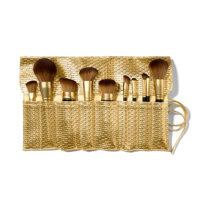 LAURA GELLER The Brush Vault - Makeup Brush Collection- 10 Count - style: 03 Full Face Brush Set 10pc (Holiday)