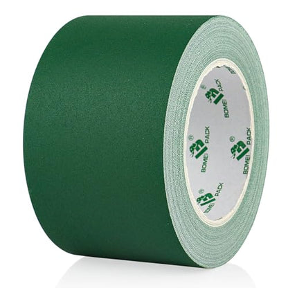BOMEI PACK Dark Green Gaffer Tape, Matte Non-Reflective, 3inch x 20yds No Residue Hand Tear Self-Adhesive Tape for Labeling, Cable, Stage, Photo Studio, Painters and Duct Repair, 1 Pack