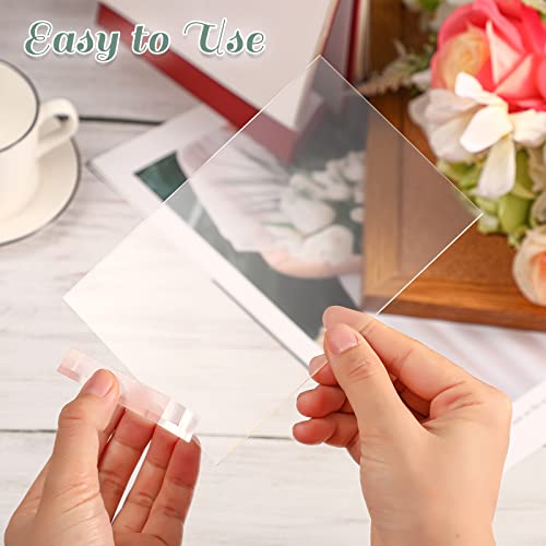 Yulejo 12 Pcs Blank Clear Acrylic Table Numbers Stands for Wedding, Acrylic Table Signs with Centerpiece Stand Sign and Holder DIY Place Name Cards for Reception Banquet Party Decors (5 x 7 Inch) - size: 5 x 7 x 0.08 Inch