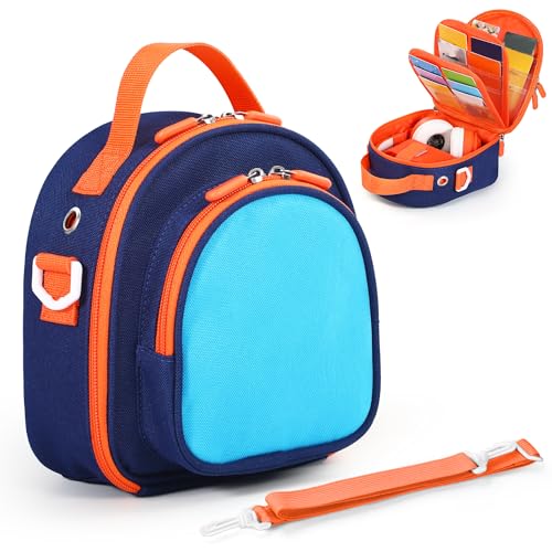 Carrying Case Compatible with Yoto Mini 2024 Edition & Headphone - color: Blue