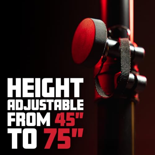 Gator Frameworks Rok-It Series Set of Lightweight Aluminum Tripod Speaker Stand with Carry Bag, Dual-diameter 35mm to 38mm Pole and Supports up to 120 lbs (RI-SPKRSTDSET-200-AL) - style: Single Stand